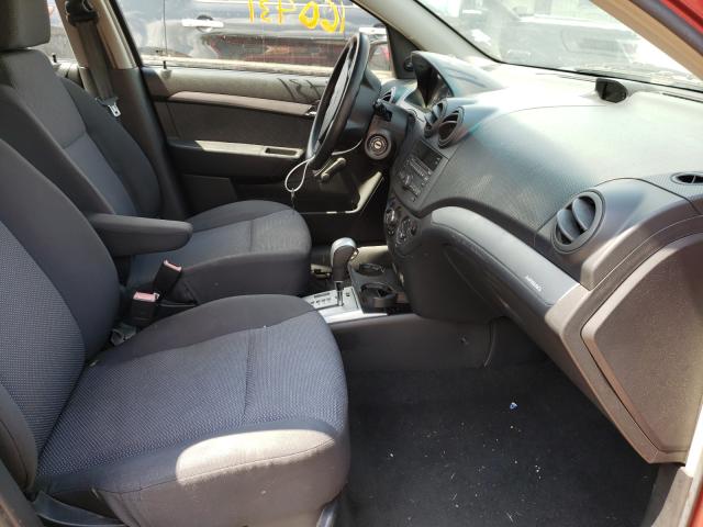 KL1TD5DEXBB118818 - 2011 CHEVROLET AVEO LS 红色 照片 5