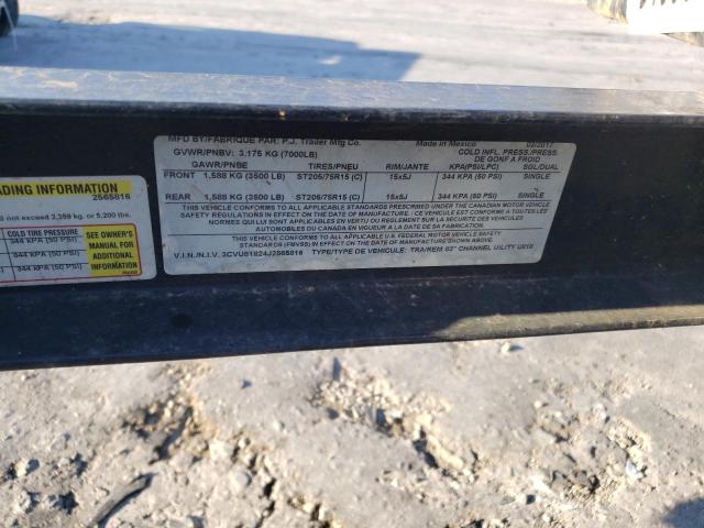 3CVU81824J2565816 - 2018 UTILITY TRAILER BLACK photo 10