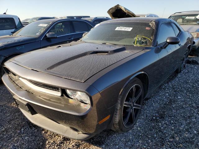 2C3CDYAG7EH251441 - 2014 DODGE CHALLENGER GRAY photo 2