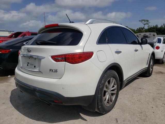 JN8AS1MU0BM111259 - 2011 INFINITI FX35 WHITE photo 4