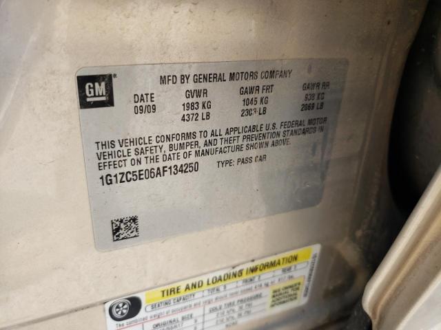 1G1ZC5E06AF134250 - 2010 CHEVROLET MALIBU 1LT  照片 10