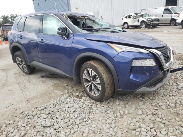 5N1AT3BB2MC751354 - 2021 NISSAN ROGUE SV BLUE photo 1