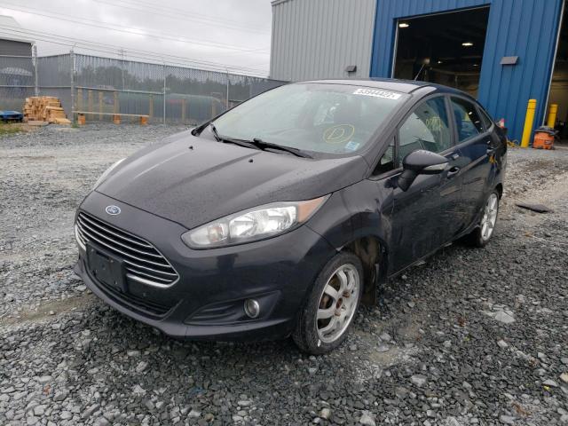 3FADP4BJ0EM223496 - 2014 FORD FIESTA SE BLACK photo 2