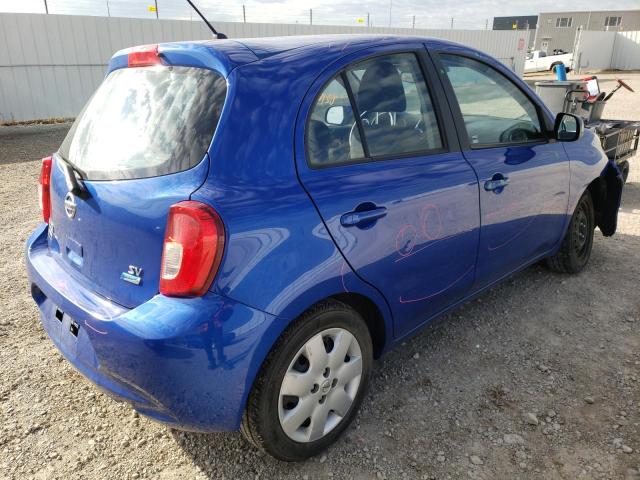 3N1CK3CP2FL249173 - 2015 NISSAN MICRA BLUE photo 4