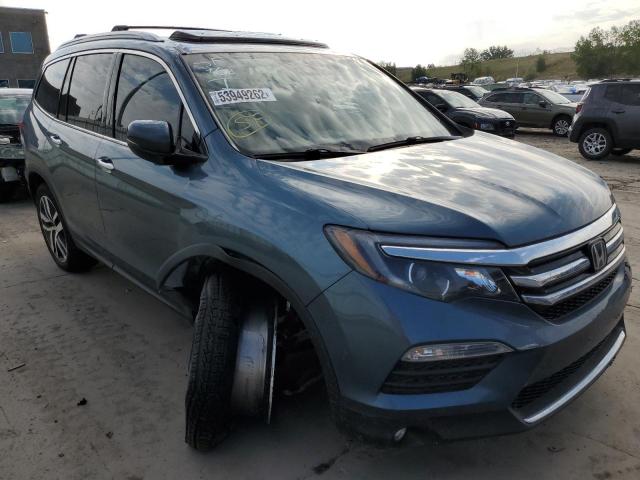 5FNYF6H03JB064870 - 2018 HONDA PILOT ELIT BLUE photo 1