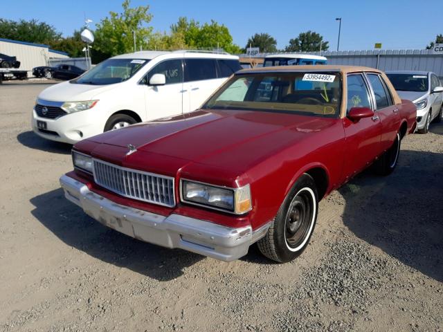 1G1BU51E3KR144685 - 1989 CHEVROLET CAPRICE CL 勃艮第红 照片 2