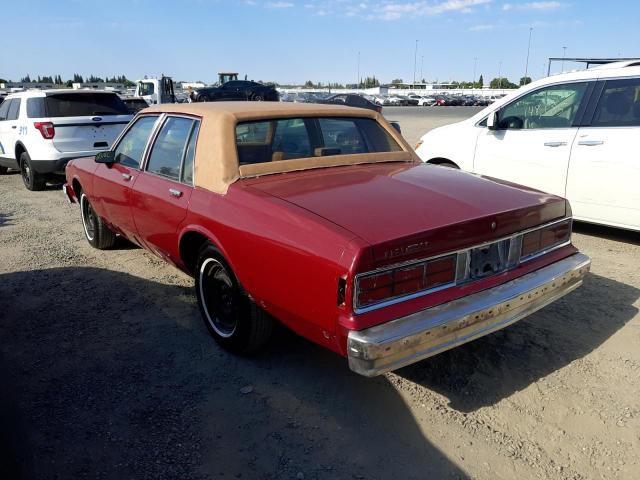 1G1BU51E3KR144685 - 1989 CHEVROLET CAPRICE CL 勃艮第红 照片 3