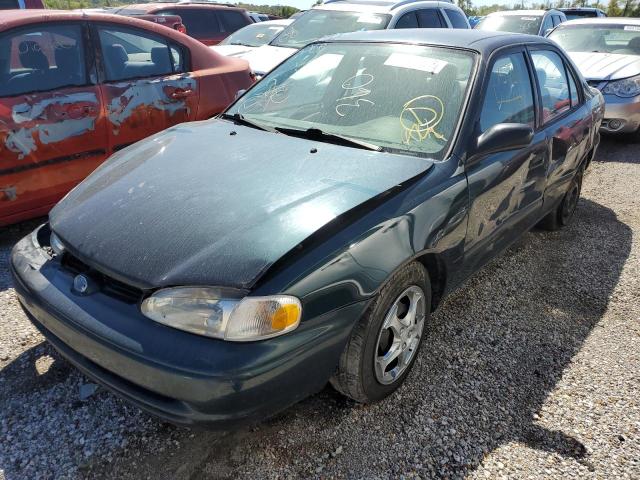 1Y1SK5283WZ423724 - 1998 CHEVROLET GEO PRIZM Yaşıl foto 2