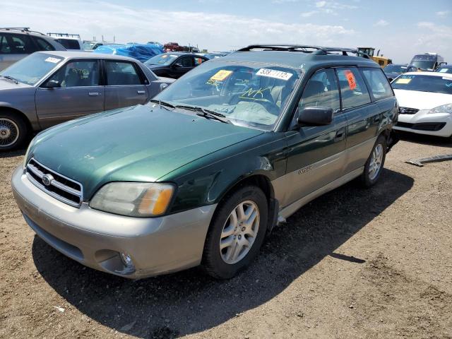 4S3BH665226615091 - 2002 SUBARU LEGACY OUT GREEN photo 2