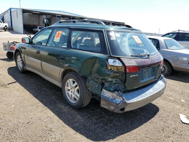 4S3BH665226615091 - 2002 SUBARU LEGACY OUT GREEN photo 3