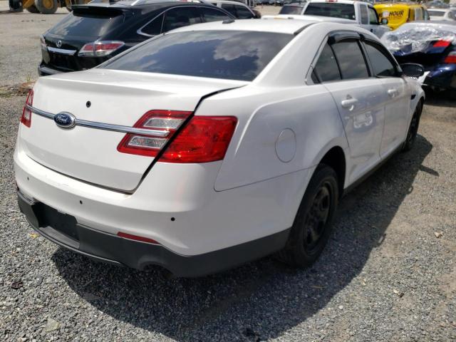 1FAHP2L84EG186674 - 2014 FORD TAURUS POL WHITE photo 4