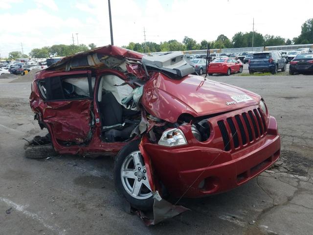 1J8FF47W07D205324 - 2007 JEEP COMPASS RED photo 1