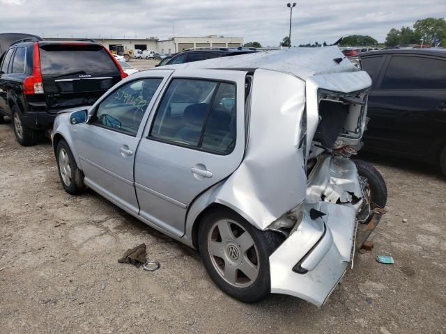 9BWGF21J2Y4037416 - 2000 VOLKSWAGEN GOLF GLS T SILVER photo 3