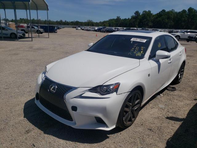 JTHBF1D29F5048311 - 2015 LEXUS IS 250 WHITE photo 2