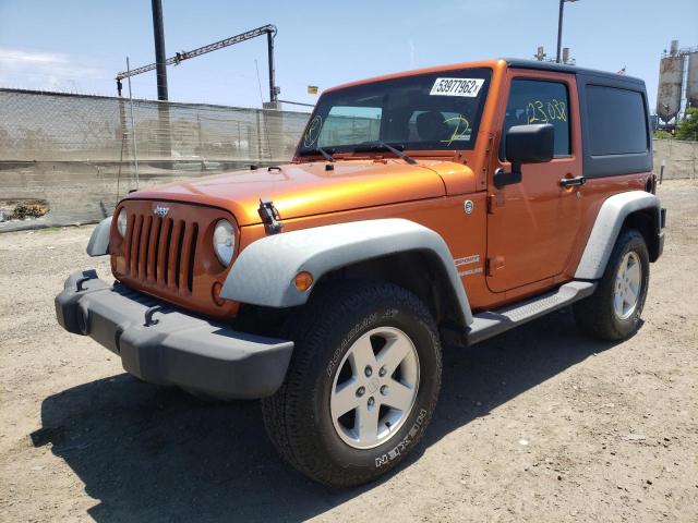 1J4AA2D12BL635331 - 2011 JEEP WRANGLER S ORANGE photo 2