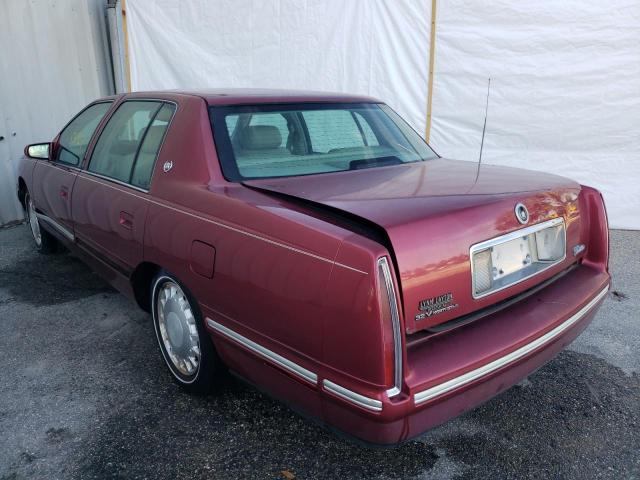 1G6KD54Y8XU718928 - 1999 CADILLAC DEVILLE RED photo 3