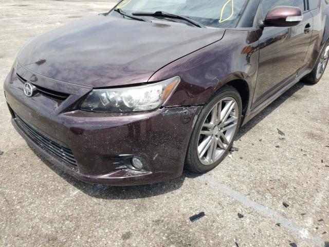 JTKJF5C71C3039085 - 2012 TOYOTA SCION TC Bordeaux photo 9