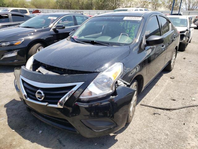 3N1CN7AP9GL858179 - 2016 NISSAN VERSA S BLACK photo 2