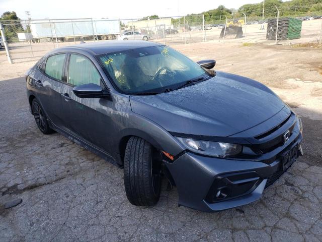 SHHFK7G43MU202584 - 2021 HONDA CIVIC SPOR SILVER photo 1