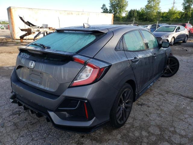 SHHFK7G43MU202584 - 2021 HONDA CIVIC SPOR SILVER photo 4