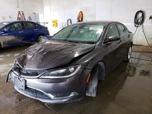 1C3CCCAB9FN738062 - 2015 CHRYSLER 200 LIMITE CHARCOAL photo 2