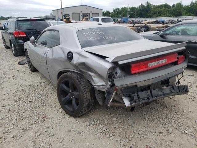 2C3CDYBT0DH744095 - 2013 DODGE CHALLENGER SILVER photo 3