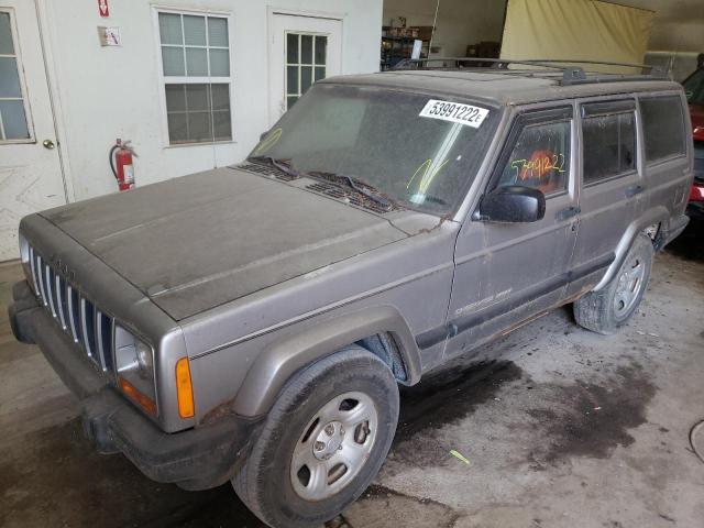 1J4FF48S91L620958 - 2001 JEEP CHEROKEE GRAY photo 2