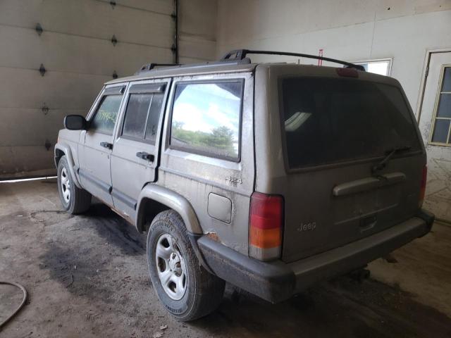 1J4FF48S91L620958 - 2001 JEEP CHEROKEE GRAY photo 3