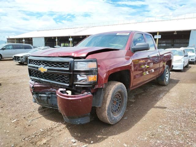 1GCRCPEH6EZ370099 - 2014 CHEVROLET SILVERADO MAROON photo 2