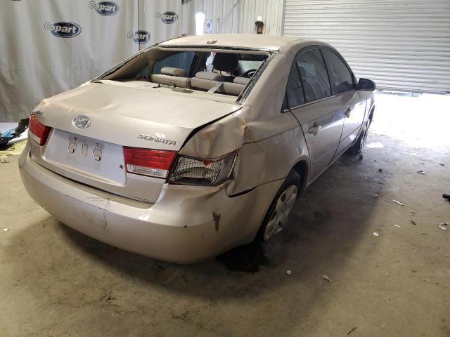 5NPET46C48H401166 - 2008 HYUNDAI SONATA GLS TAN photo 4