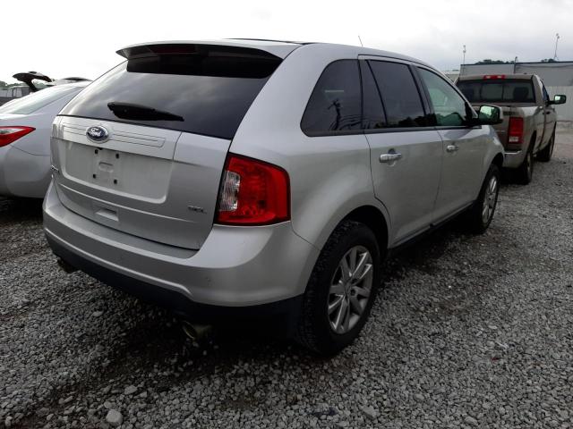 2FMDK3JC3BBA55903 - 2011 FORD EDGE SEL SILVER photo 4