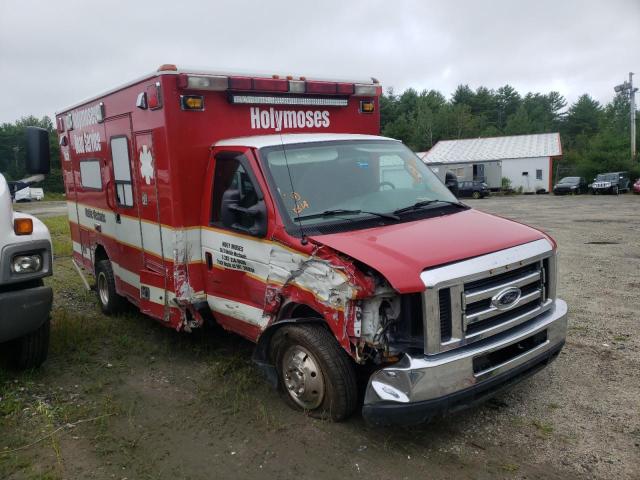 1FDXE45P68DA42685 - 2008 FORD ECONLINE RED photo 1