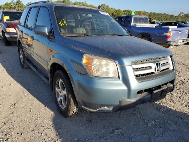 5FNYF28747B030967 - 2007 HONDA PILOT EXL GREEN photo 1