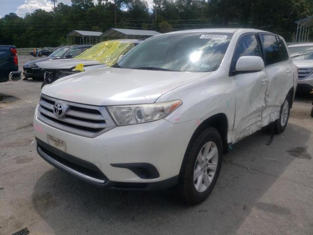 5TDZK3EH6DS136542 - 2013 TOYOTA HIGHLANDER WHITE photo 2