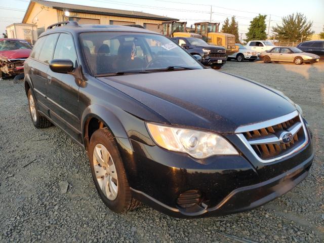 4S4BP60C696324237 - 2009 SUBARU OUTBACK BLACK photo 1