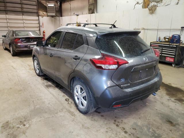 3N1CP5CUXKL557303 - 2019 NISSAN KICKS S GRAY photo 3