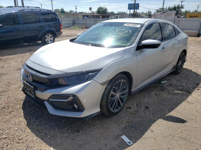 SHHFK7H49MU227990 - 2021 HONDA CIVIC SPOR SILVER photo 2