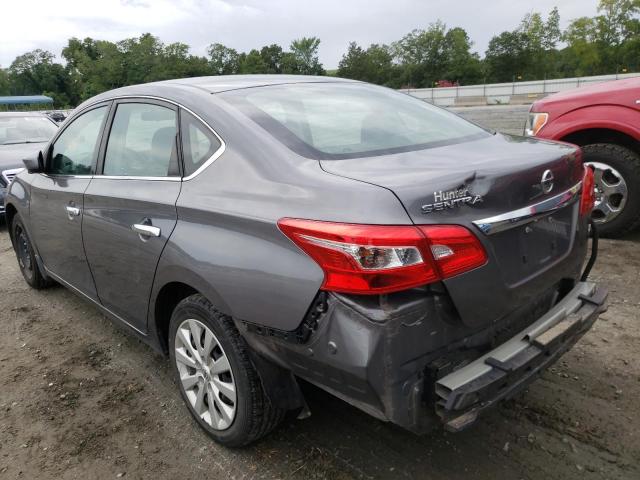 3N1AB7AP5KY395615 - 2019 NISSAN SENTRA S GRAY photo 3