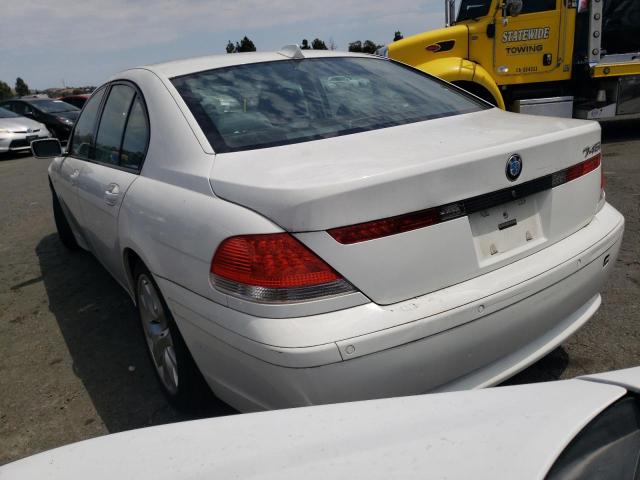 WBAGL63525DP75364 - 2005 BMW 745 I WHITE photo 3