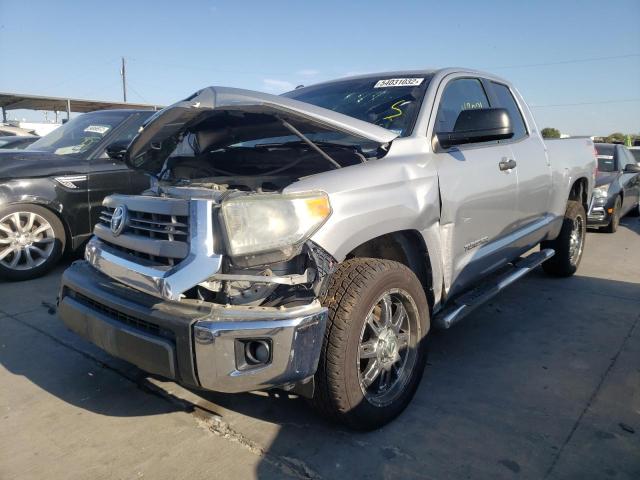 5TFRM5F11EX074938 - 2014 TOYOTA TUNDRA DOU SILVER photo 2