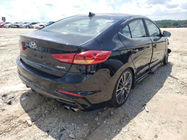 KMHD04LB9JU703401 - 2018 HYUNDAI ELANTRA SP BLACK photo 4