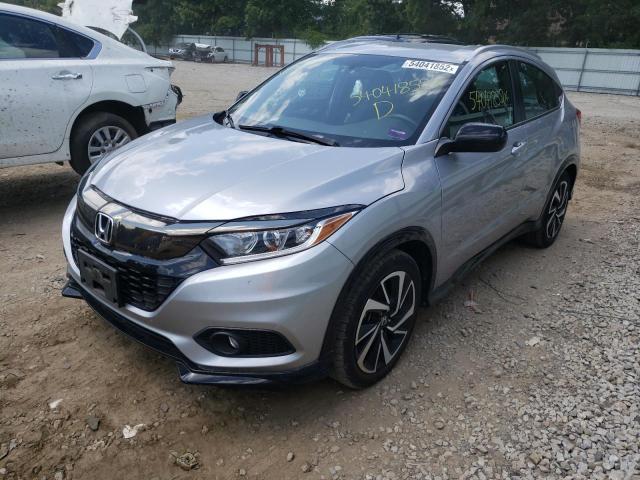 3CZRU6H19KG729943 - 2019 HONDA HR-V SPORT SILVER photo 2