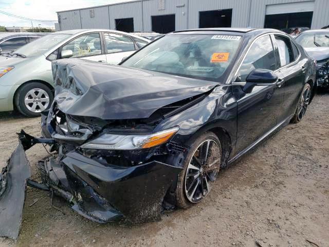 4T1B61HK2KU758996 - 2019 TOYOTA CAMRY XSE BLACK photo 2