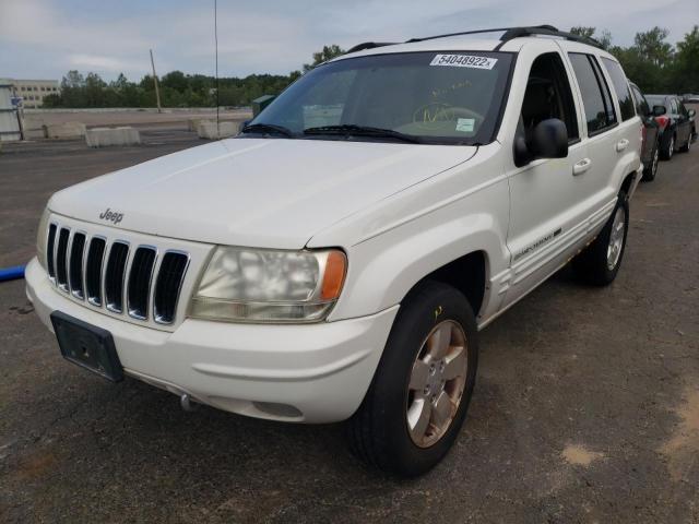 1J4GW58N71C573224 - 2001 JEEP GRAND CHER WHITE photo 2