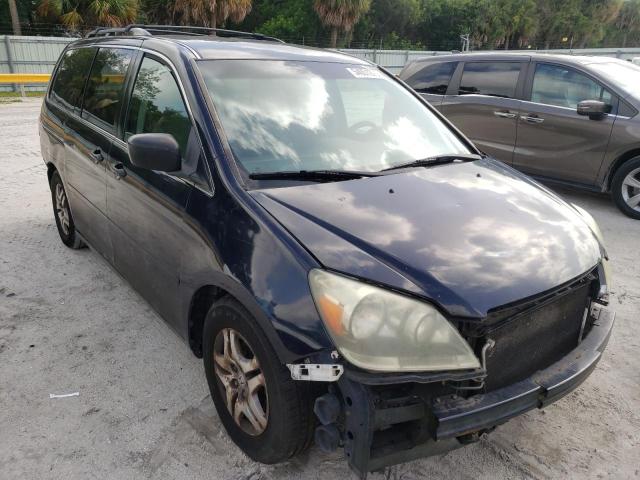 5FNRL38216B006521 - 2006 HONDA ODYSSEY LX BLUE photo 1