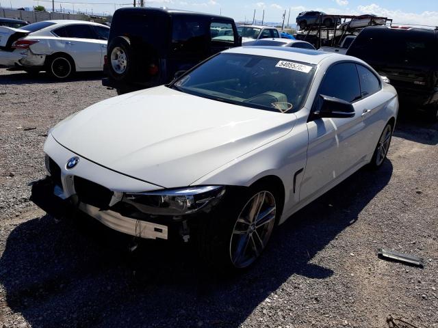 WBA4W7C55JAB87652 - 2018 BMW 440I WHITE photo 2