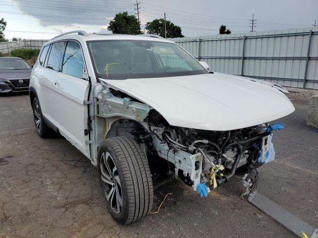 1V2TR2CA8MC510425 - 2021 VOLKSWAGEN ATLAS SEL WHITE photo 1