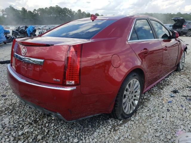 1G6DP5ED0B0112244 - 2011 CADILLAC CTS PREMIU MAROON photo 4