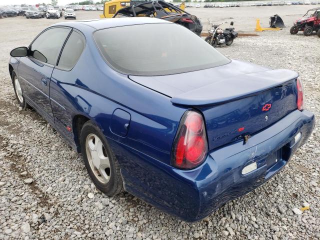 2G1WX12K639167086 - 2003 CHEVROLET MONTE CARL ლურჯი ფოტო 3
