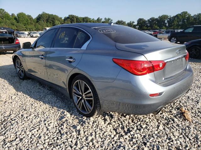 JN1AV7AP9GM490132 - 2016 INFINITI Q50 HYBRID GRAY photo 3